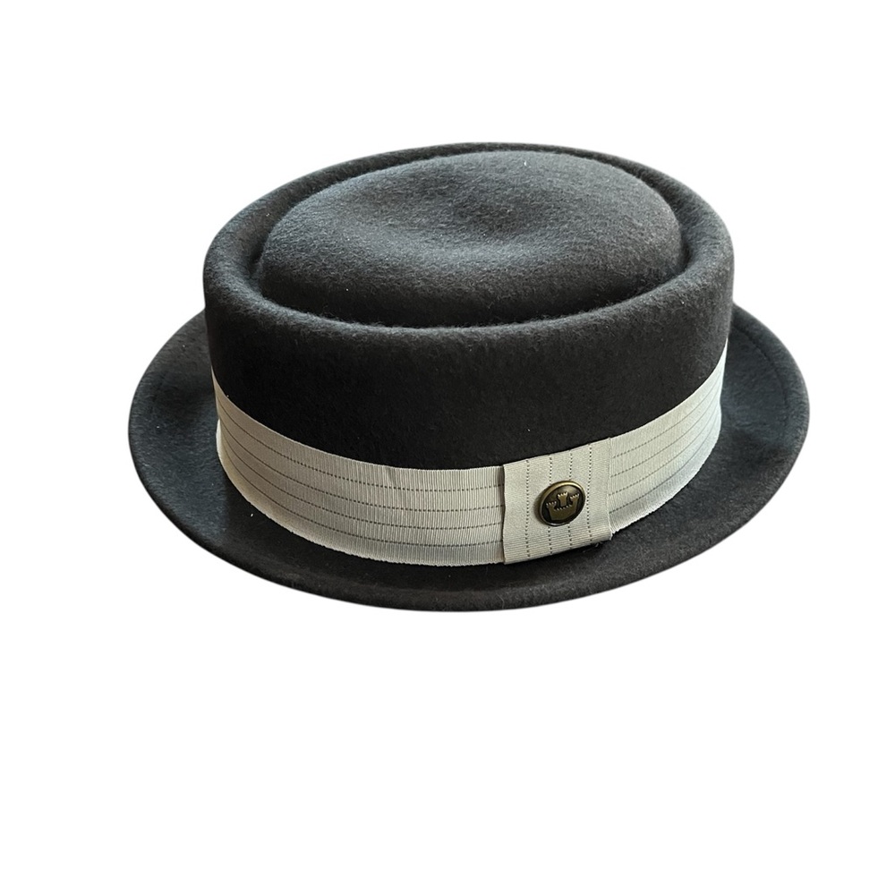 Goorin Bros 100% Wool Thomas Sr. Pork Pie Hat Charcoal Gray Sz Large